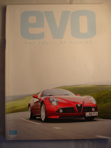 Evo Magazine issue # 120 -Alfa - Brera - Aeromax - XKR buying guide