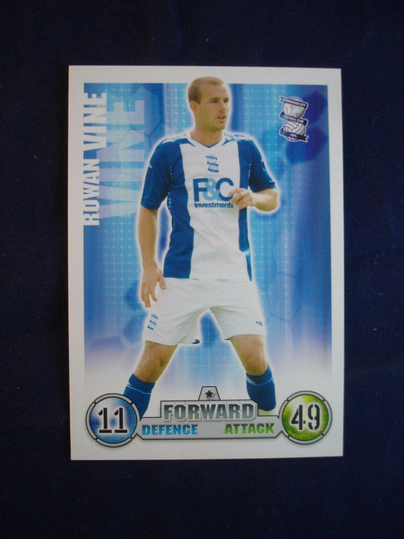 Match Attax - football card -  2007/08 - Birmingham - Rowan Vine