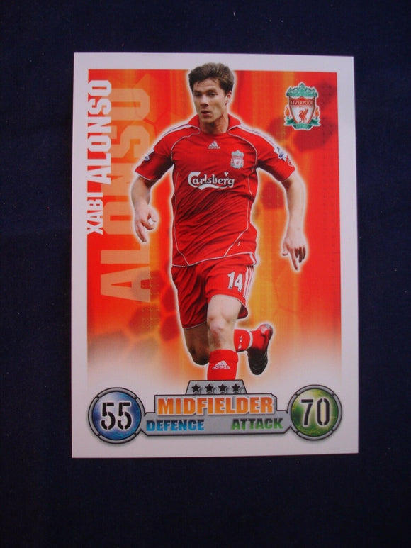 Match Attax - football card -  2007/08 - Liverpool - Xabi Alonso