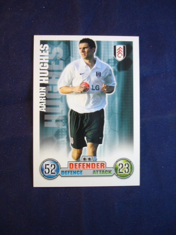 Match Attax - football card -  2007/08 - Fulham - Aaron Hughes