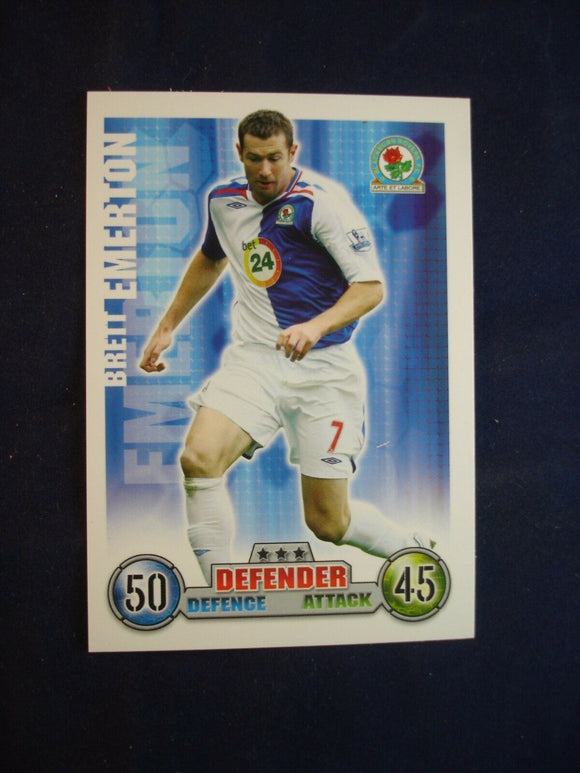 Match Attax - football card -  2007/08 - Blackburn Rovers - Brett Emmerton