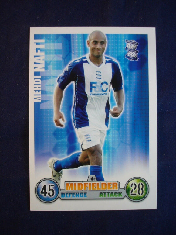 Match Attax - football card -  2007/08 - Birmingham - Mehdi Nafti