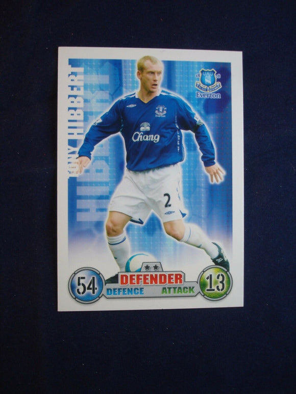 Match Attax - football card -  2007/08 - Everton - Tony Hibbert