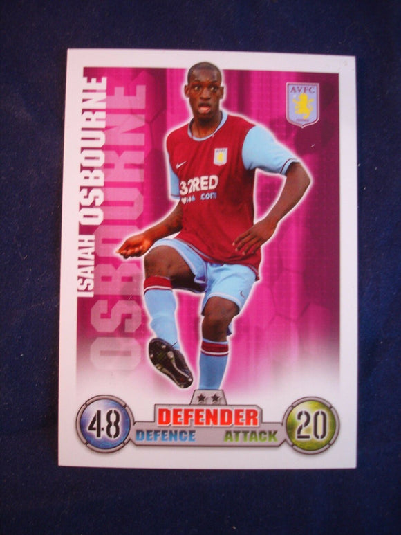 Match Attax - football card -  2007/08 - Aston Villa - Isiah Osbourne