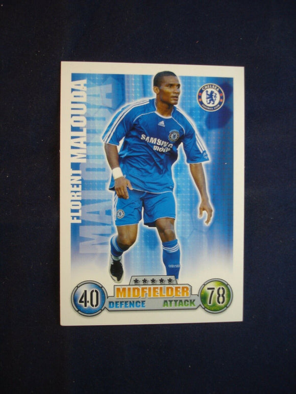 Match Attax - football card -  2007/08 - Chelsea - Florent Malouda