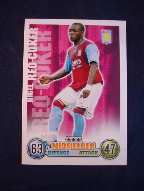 Match Attax - football card -  2007/08 - Aston Villa - Nigel Reo - Coker