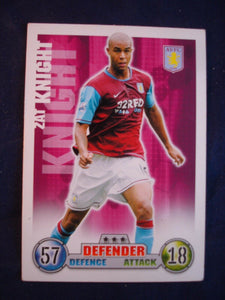 Match Attax - football card -  2007/08 - Aston Villa - Zat Knight