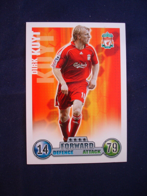 Match Attax - football card -  2007/08 - Liverpool - Dirk Kuyt