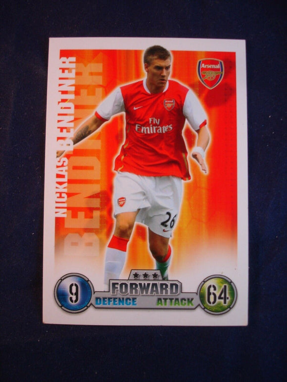 Match Attax - football card -  2007/08 - Arsenal - Nicklas Bendtner