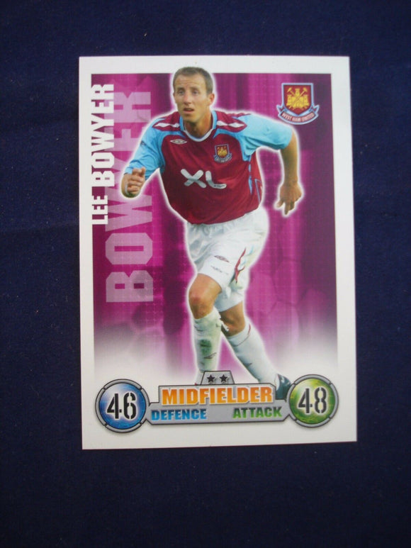 Match Attax - football card -  2007/08 - West Ham - Lee Bowyer