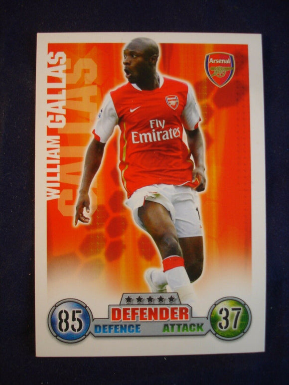 Match Attax - football card -  2007/08 - Arsenal - William Gallas