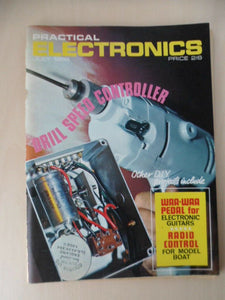 Vintage Practical Electronics Magazine - July 1968  - contents shown in photos