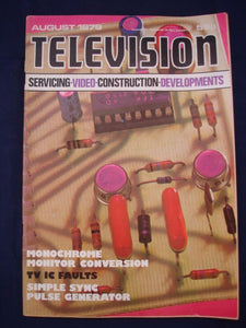 Vintage Television Magazine - August 1979 -  Birthday gift for electronics