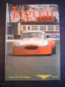 JAGUAR ENTHUSIAST Magazine - August 1991