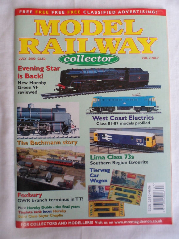 Model Railway Collector - July 2000 - Tierwag car wagon