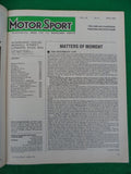 Motorsport Magazine - April 1983 - Contents shown in Photographs