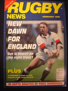 Rugby News magazine  - February 1996