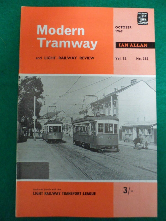 Modern Tramway Magazine - October 1969 - Contents shown in photographs