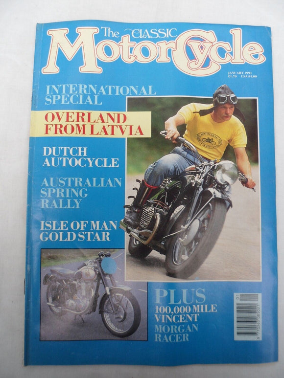 The Classic Motorcycle - Jan 1991 - Isle of Man Gold star - Vincent - Morgan