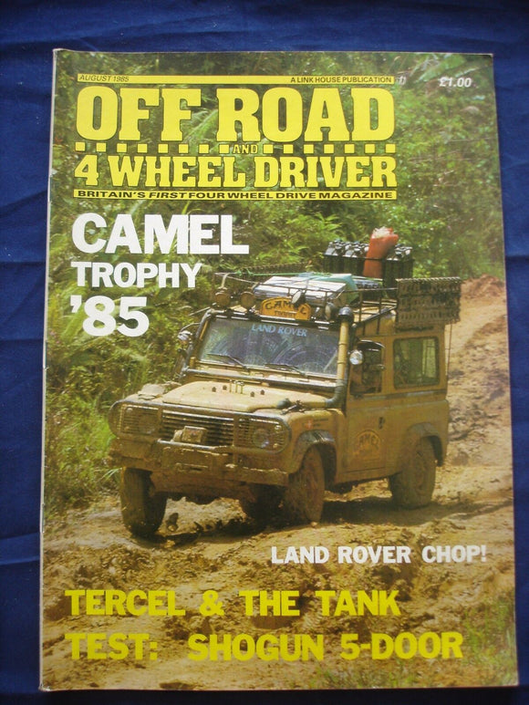 Off Road and 4 wheel driver - August 1985 - Tercel and the tank - Shogun