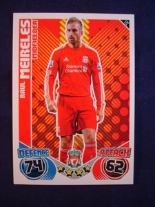 Match Attax 2010/11 -Liverpool - Raul Meireles