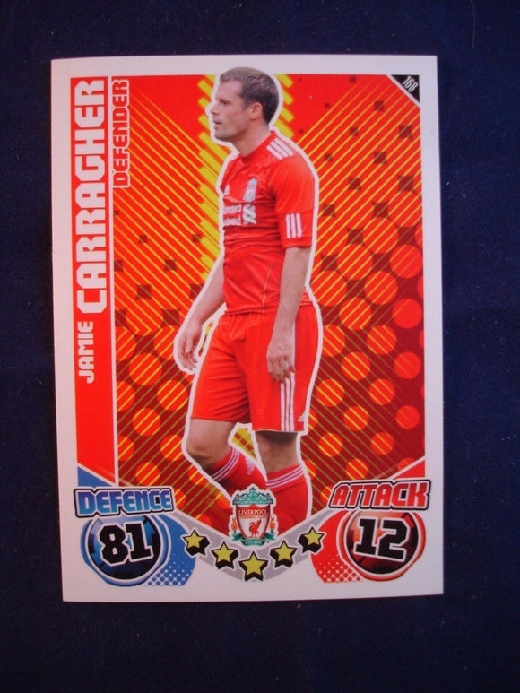 Match Attax 2010/11 -Liverpool - Jamie Carragher