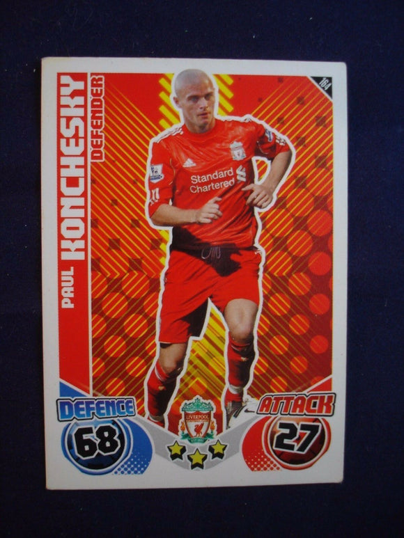 Match Attax 2009/10 - Liverpool - Paul Konchesky