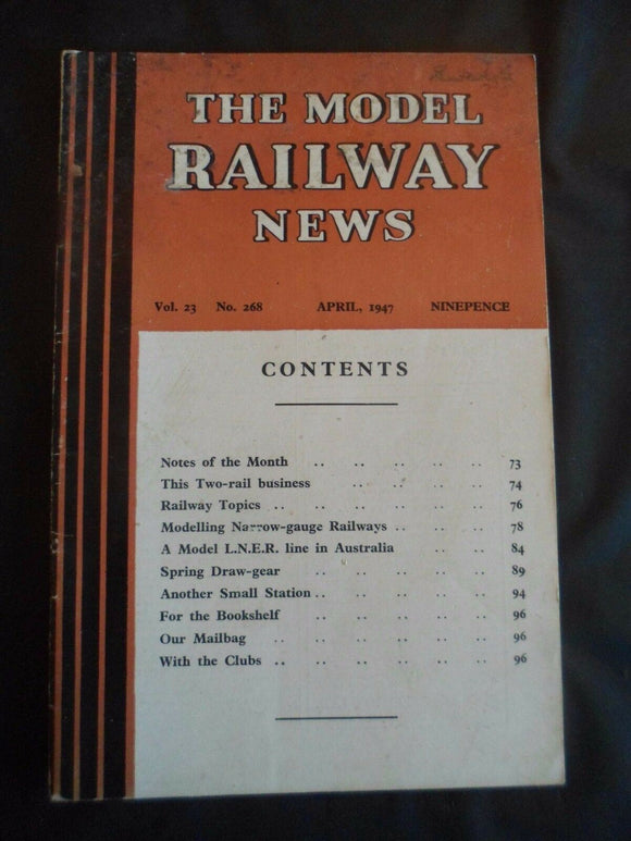 Model Railway News - April 1947