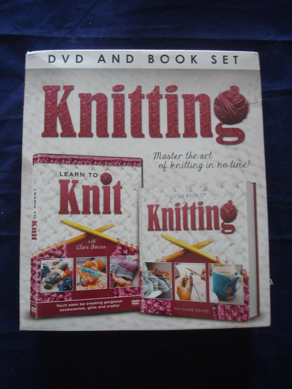 Learn to Knit -  KNITTING DVD AND BOOK SET. New Sealed