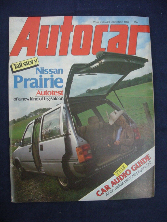 Autocar - w/e 26 November 1983 - Nissan Prairie