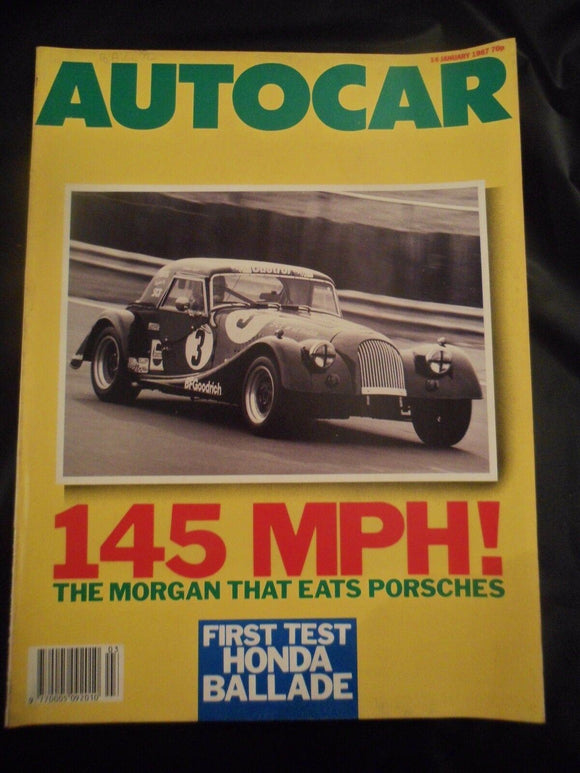 Autocar - w/e 14 January 1987 -  Morgan