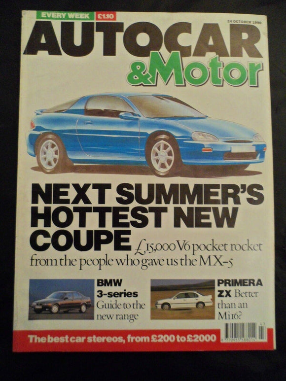 Autocar - 24 October 1990 - Citroen XM 3.0 - Nissan Primera