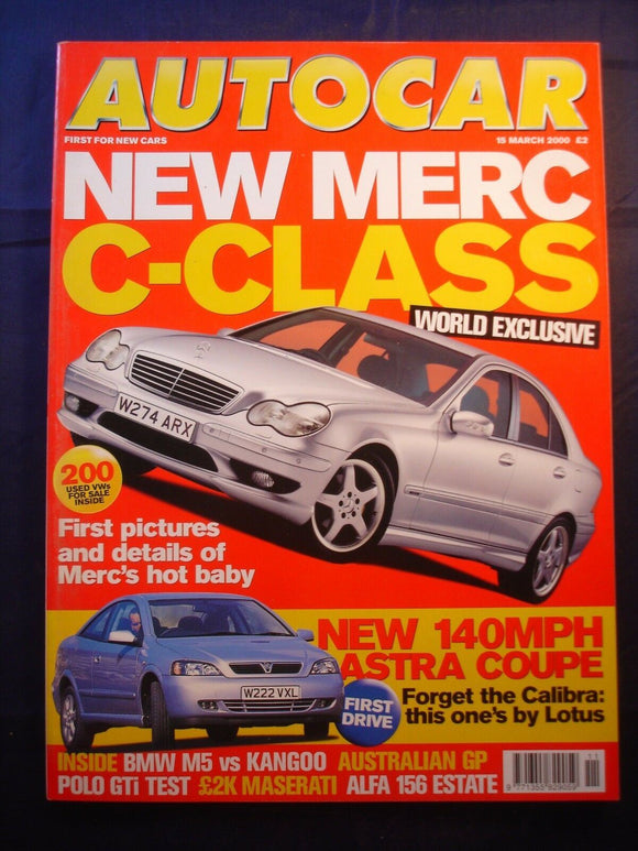 Autocar - 15th March 2000 - Mercedes C class - M5