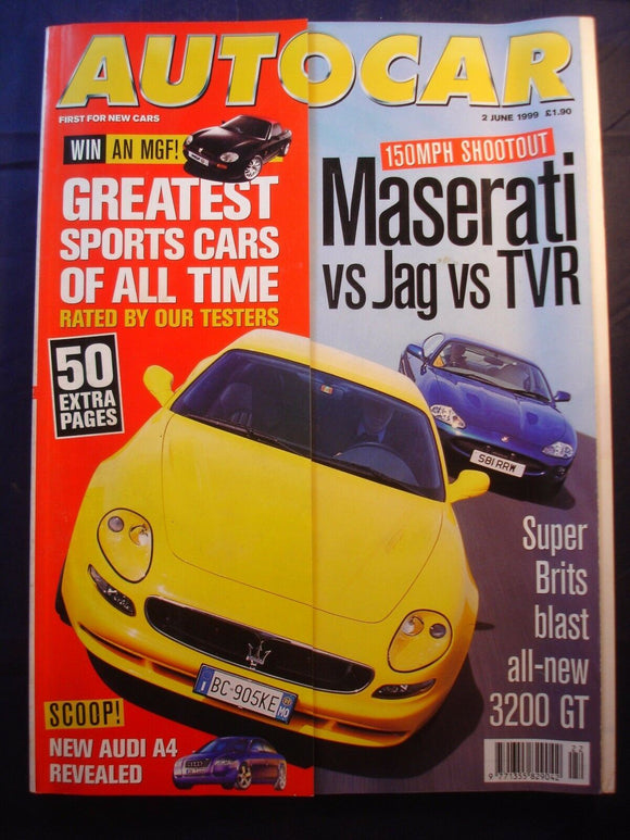 Autocar - 2nd June 1999 - Maserati - Jaguar - TVR