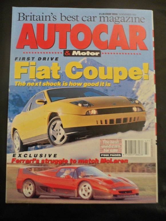 Autocar - 24 November 1993 - Fiat Coupe