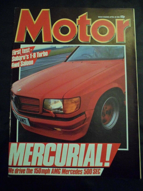 Motor - 20 April 1985 - Mercedes AMG 500 SEC