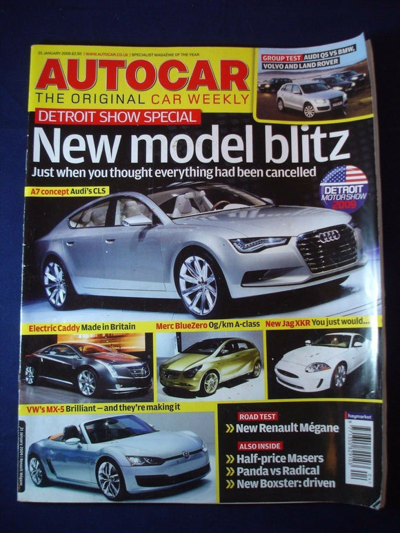 Autocar - 21st January 2009 - Q5 v Volvo v BMW - Panda - Boxster