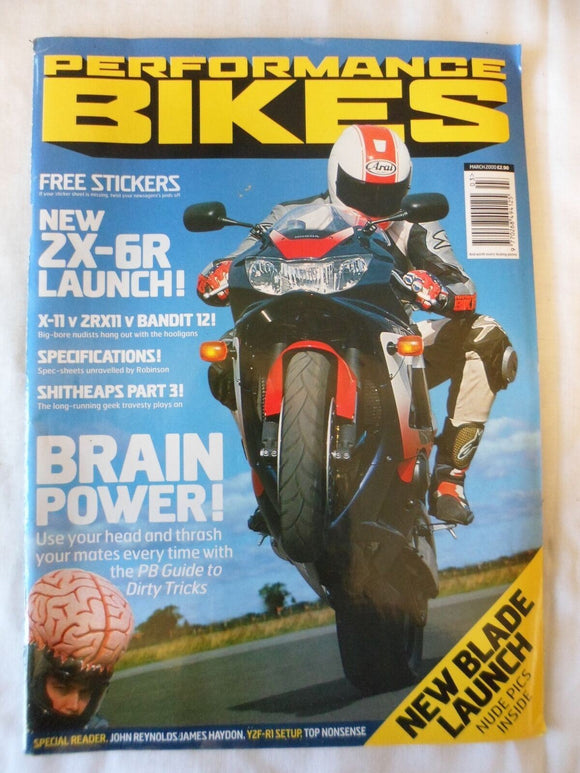 Performance Bikes - March 2000 - ZX 6R - X11 - ZRX 11 - Bandit 12