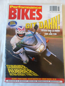 Performance Bikes - June 1993 - RF600 - ZZ r600 - CBR FZR