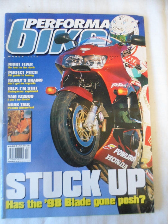 Performance Bikes - March 1998 - Fireblade - FZS 600