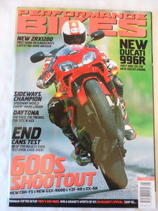 Performance Bikes - May - Ducati 996R - ZRX 1200 - Supersport 600s