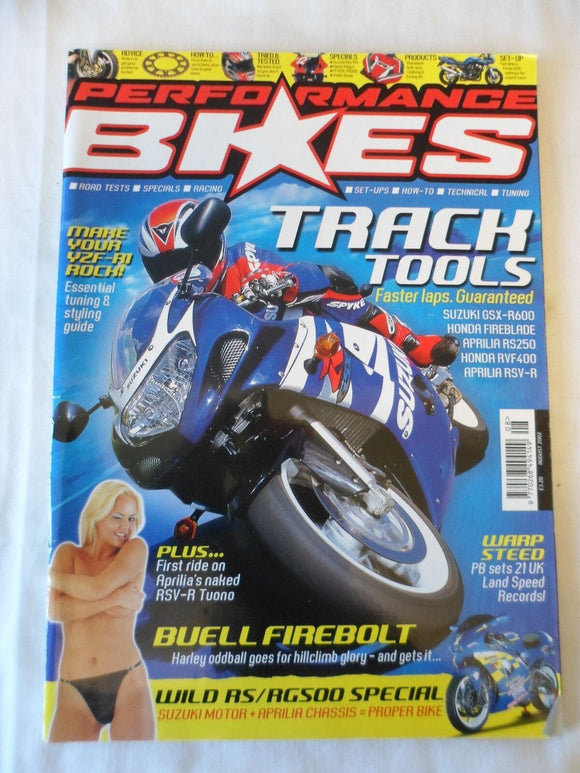 Performance Bikes - August 2002 - YZF R1 - tuning styling guide