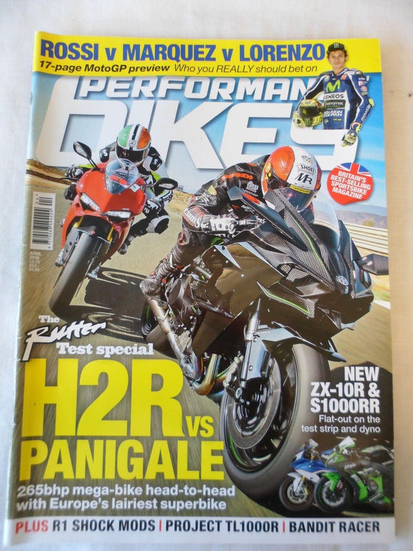 Performance Bikes - April 2016 - ZX 10R - H2R vs Panigale