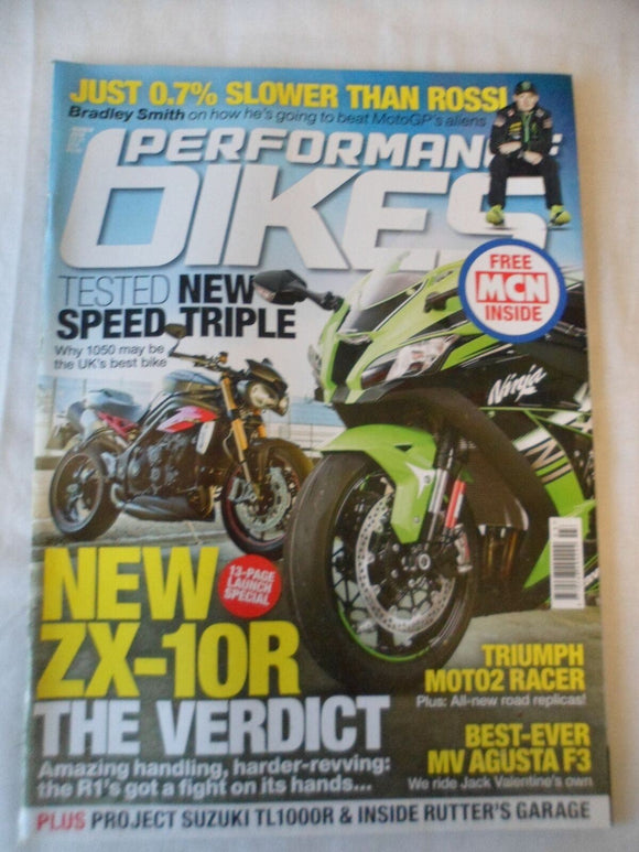 Performance Bikes - February 2016 - ZX 10R - Speed Triple - MV Agusta F3