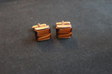 Cufflinks - Vintage gold coloured with stone/resin detail? - 635