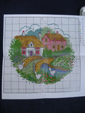 Tuva - Sewing tin and Country Cottage cross stitch kit