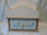 Shabby chic - Letter holder with draw - organiser