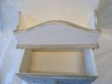 Shabby chic - Letter holder with draw - organiser