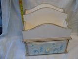 Shabby chic - Letter holder with draw - organiser