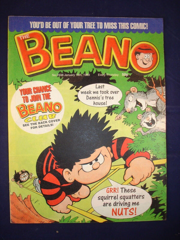 P - Beano Comic # 2948 - 16th January 1999  -